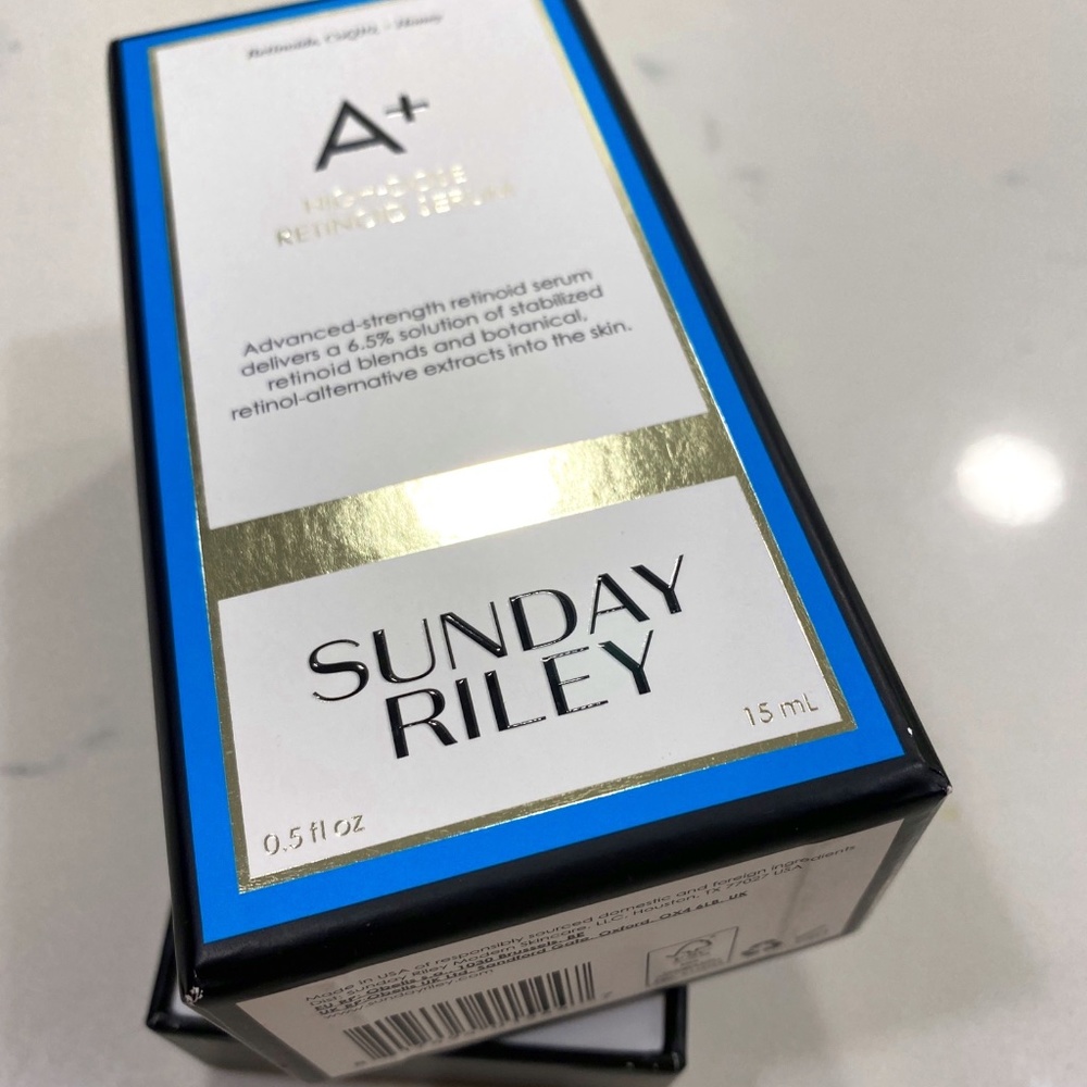 Sunday Riley A+ High-Dose face Retinoid Serum Moisturizer NEW IN. BOX .5 oz ❤️